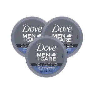 Dove Men Plus Care, Ultra Hydra - 2.53 oz Face Moisturizer - Pack of 3
