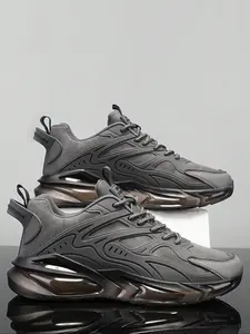 Men's Casual Air Cushion Sports Shoes, Athletic Running Shoes, Comfortable Shock Absorption Non-Slip Design Running Shoes, Suitable for Outdoor Activities & Daily Wear