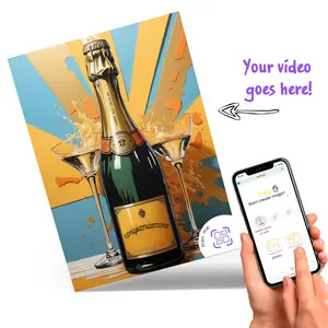 Video Greeting Card with AR*: Customize with Personal Video invitation suite