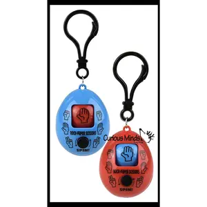 1 Rock, Paper, Scissors, Fidget Toy with Keyring Clip