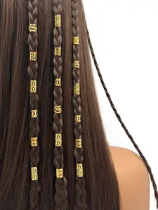 40pcs Alloy Dreadlock Hair Rings, Stylish Hair Accessories for Braids, Loc Hair Jewelry for Girls and Women, Perfect for Dances