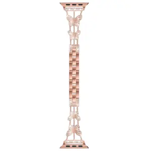 Butterfly Design Watch Band, Fashionable Watch Band for Women, Watch Band for Apple Watch, Wearable Smart Watch Accessories, Smartwatch Strap