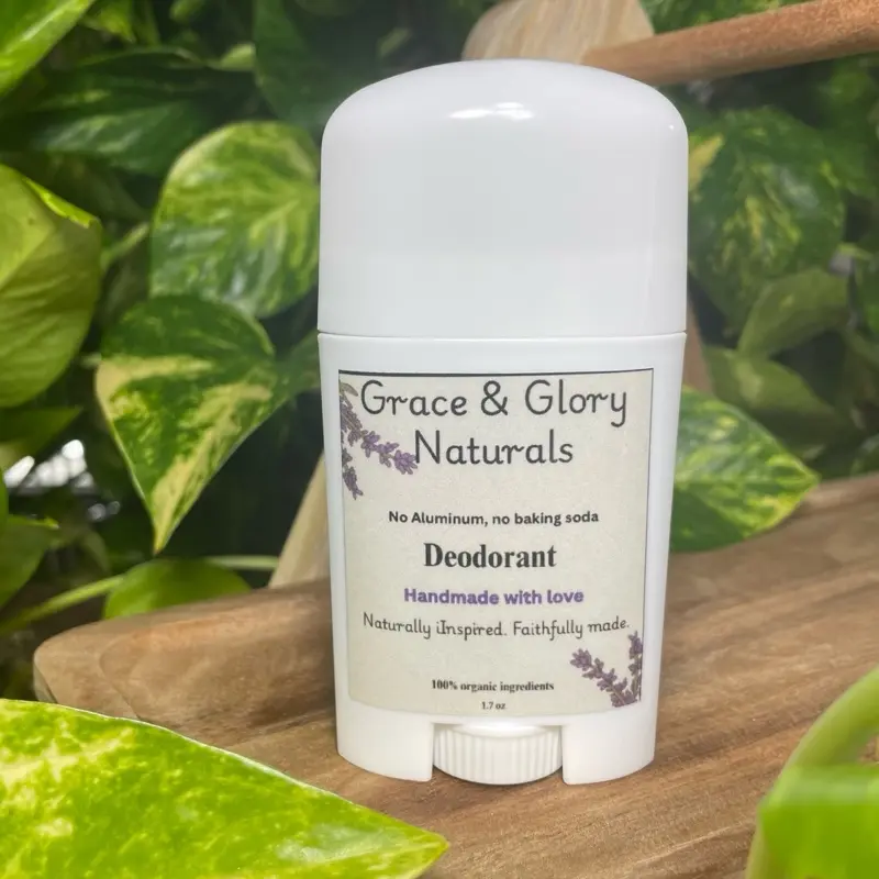 Grace & Glory Naturals Natural Deodorant - No Aluminum No Baking Soda Handmade with Love 100% Organic Ingredients