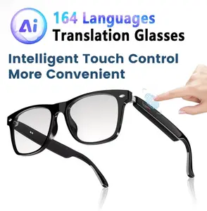 Smart AI Glasses for Translation, Offering Photo And Real-Time Translation, AI Chat, And Various Modes, Supporting Translation in 164 Languages.
