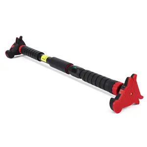 Adjustable No-Screw Doorway Pull-Up Bar – Heavy Duty Steel, 440lb Capacity, Gear Lock & Bubble Level, Non-Slip Foam Grips – Fits 27.6"-42" Frames, Portable Home Gym Strength Trainer