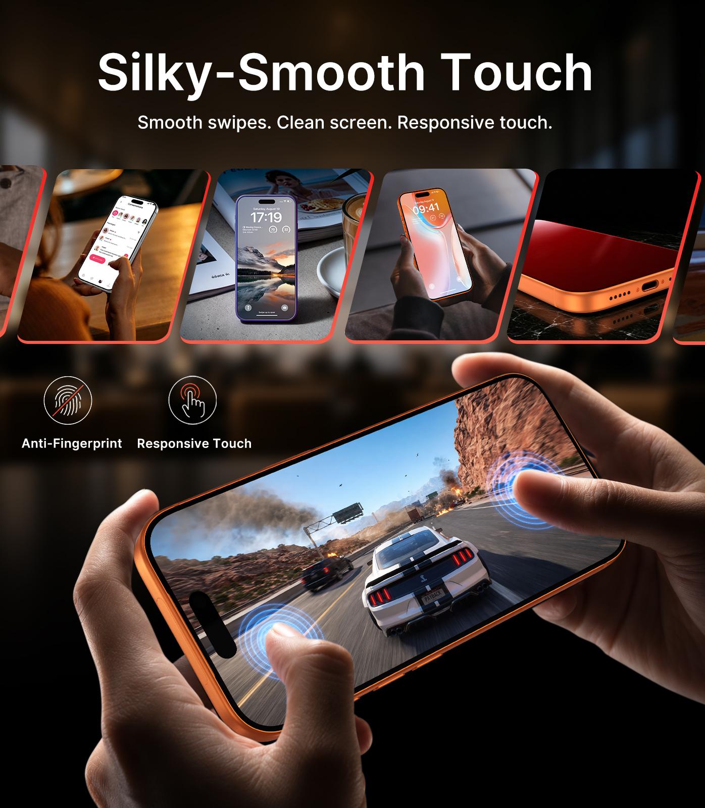 [2-PCS] PandaShield HD&Privacy Screen Protector for iPhone 13,14,15,16,17,18 plus pro max – Anti-Spy, Easy Install bo, 9H Hardness, Full Coverage, fully protection, protector 17 pro max