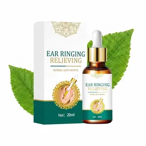 Ginkgo Biloba Tinnitus Ear Drops,Helps Relieve Ringing Ears & Clean Earwax,Soothing Ear Care for Ear Pressure, Discomfort& Itching, Herbal Ear Relief Formula