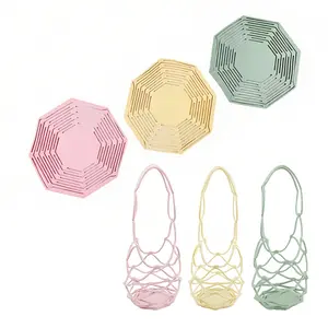 Silicone Trivet Hot Pot Holder Mat, Heat Resistant, Multi Purpose Foldable Basket, Collapsible Colander, Non Slip Dish Drying Spoon