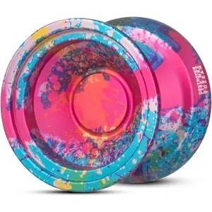 MK2 Unresponsive Yoyo Professional for Kids 8-12 and Beginner - 7071 Aluminum Metal Yo-Yo for Adults, Advance,Pro Players with 10 Strings (Multicolour Blue)