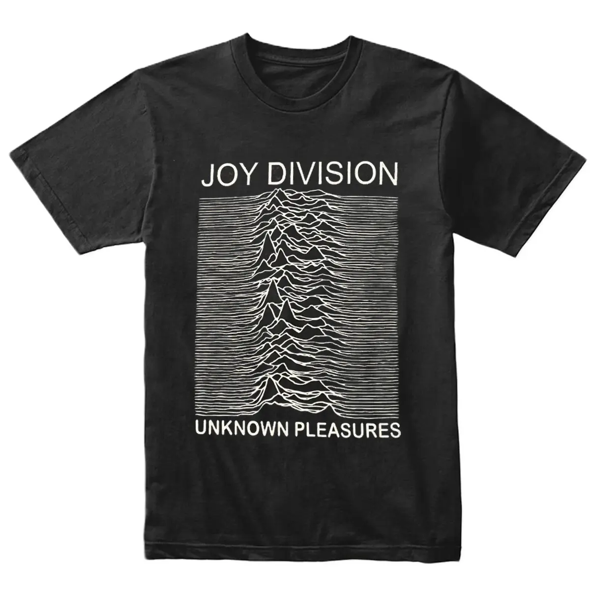 Joy Division Unknown Pleasures Vintage T-shirt, Casual Cotton Fabric Shirts Menswear Top Tee Crewneck