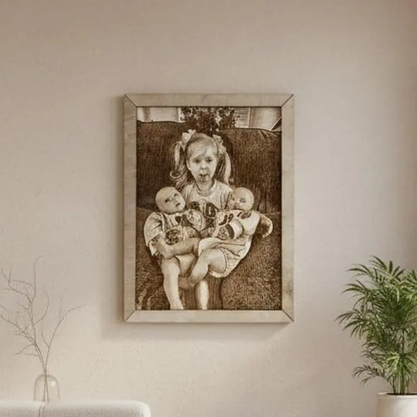 Personalized Engraved Photo on Wood – Custom Keepsake Gift
