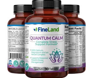 FineLand QUANTUM CALM Supports Balanced Mood & Stress Management, With Calcium, Magnesium and an Herbal Complex Healthcare Natural