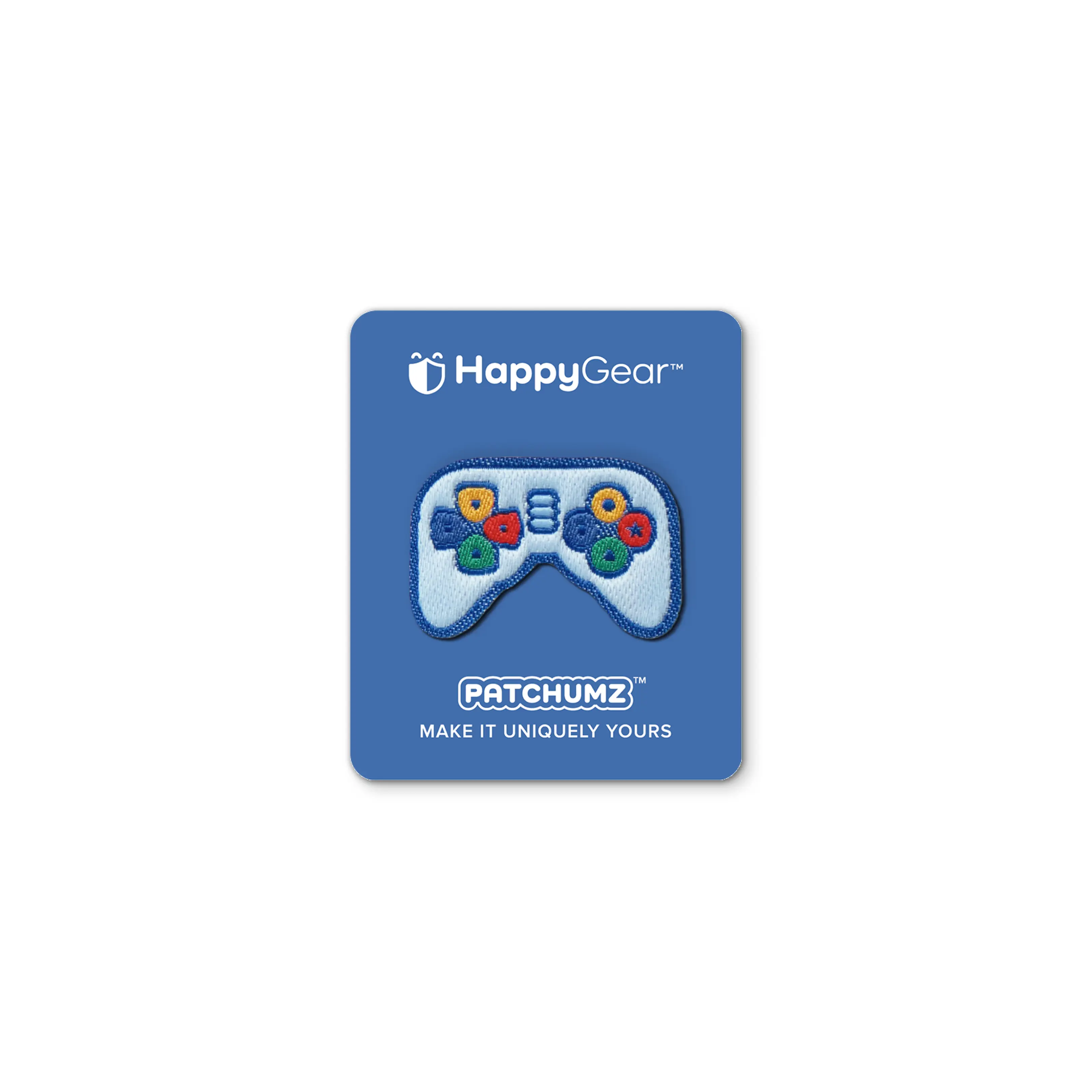 Gamer Patchumz – Swappable hook-and-loop patches stick to our unique soft fabric. No ironing.