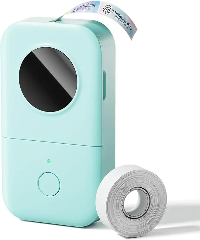 Mini Bluetooth Label Maker D30, Inkless Portable Label Printer, Rechargeable, Easy Phone App Labeling for Home Office Organization