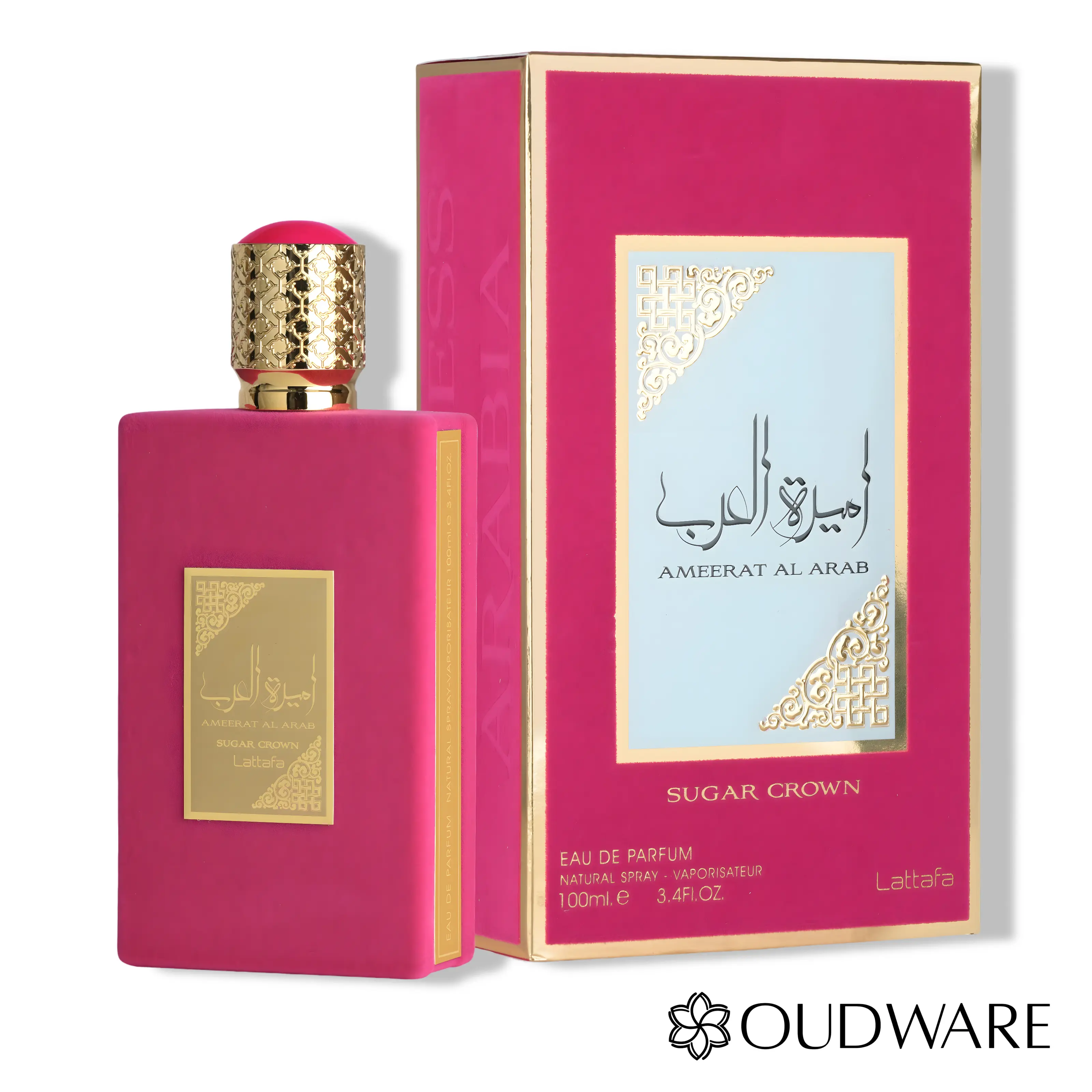 Lattafa Ameerat Al Arab Sugar Crown Eau De Parfum 100ml (3.4oz) - A Fresh & Fruity Women's Perfume