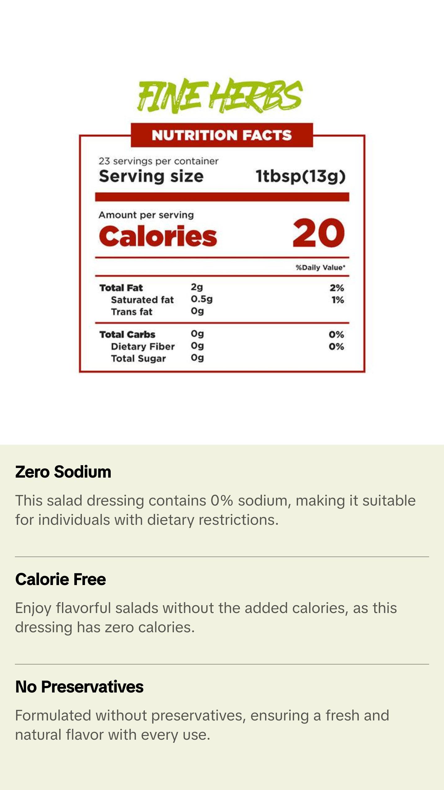 Fines Herbs Salad Dressing