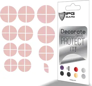 Decal Made for  Logo Set – * Semicircles + * Semicircles, Multiple Sizes Stickers Set ( Units) Wrap Kit Personalize Your Vehicle (LogoSetPinkPearl)