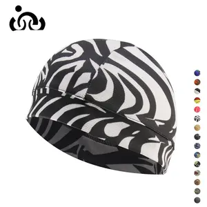 2026 Cycling Cap Summer Windproof Sun Protection Sports Cap Outdoor Sports Python Pattern Headgear Bicycle Motorcycle Liner Unisex hat black adjustable