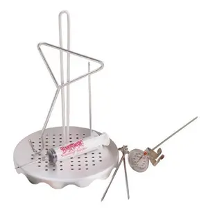 212 MAIN Turkey Fryer Accessory Kit, Camp Kitchen Essentials with Detachable Rack, Thermometer, and Seasoning Tools for Sports & Outdoor Camping & Hiking Use, Set, Perforated