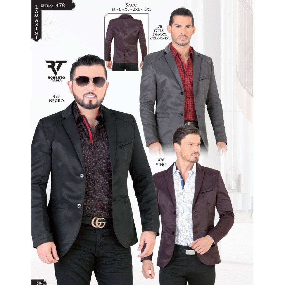 Saco Vaquero para Hombre (Linea Roberto Tapia) MON-2174