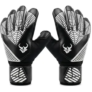 Soccer Goalkeeper Gloves for Adult Football Goalie Gloves with Strong Grips, Double Wrist Support & Breathable Mesh for Training/Match, Goalkeeper Equipment