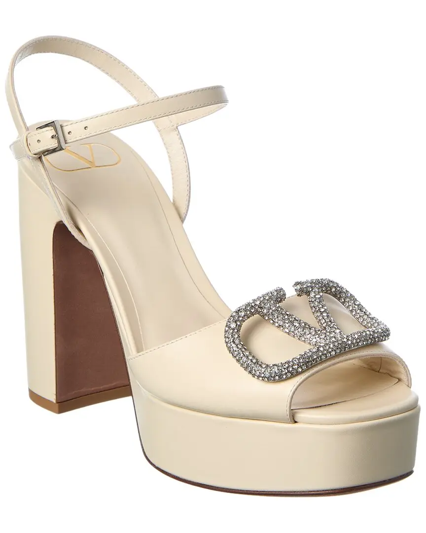 Valentino VLogo Signature 114 Leather Sandal