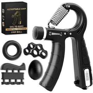 Grip Strengthener Forearm Strengthener Hand Grips Strengthener Kit - 5 Pack Adjustable Resistance 3 colour