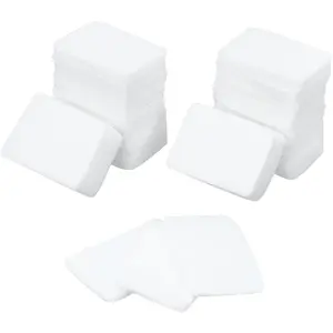 100 count Unscented Refill Pad 1.1x0.8" Unscented Aroma Pads White Essential Oil Diffuser Pad Rectangle Aroma Oil Refill Pads for Essential Oil Humidifier Locket Scent Ball Plug-in Diffuser