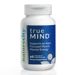 NatureCity TrueMind Cognitive Support Supplement - Focus, Alertness and Mental Performance Blend - Brain Health, Memory and Clarity - Non-GMO Veggie Capsules - 60 Count