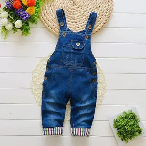 Infant Baby Boys Denim Clothing Pants Girls Newborn Overalls Jumpsuits, for Outdoor