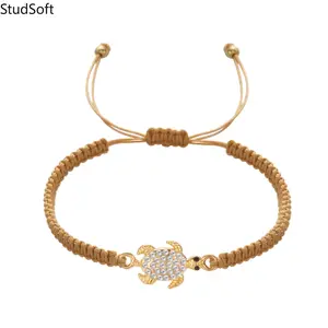 2026 New Arrival: Women's Turtle Bracelet - Korean-Style, Simple, Stylish, Hand-Woven Cord Sporty Sports Wristbands Jewelry
