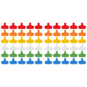 60 PCS Cable Labels Cord Labels Multi-Color Write on Wire Labels Tags for Cable Management and Identification US