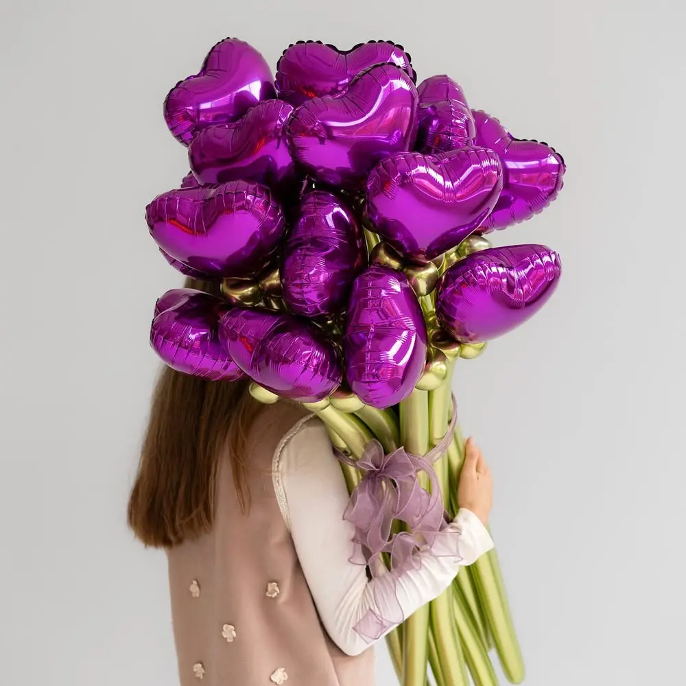 Love Balloon Bouquet Set, Latex DIY Long Balloons, Perfect for Birthday Party Decorations, Romantic Event Supplies