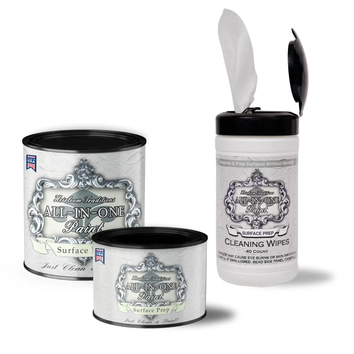 Heirloom Traditions Deglosser Surface Prep - Heavy-Duty Degreaser for Kitchen, Household Cleaning & Paint Project Prep