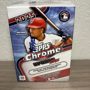 Topps 2025 Chrome Baseball Trading Card Update Series Home of the Rookie Debut Patch Autograph (this is the purchases of one pack)