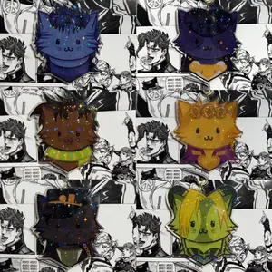 JoJo Star Kitty Keychains - Cat-Themed Keychains