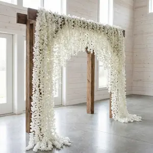 10/20 pieces of simulated flower skewers of orchids and rattan, suitable for holiday decoration such as hall ceiling rattan, wedding site decoration, indoor armrest decoration, etc. Creative silk flower rattan with multiple colors