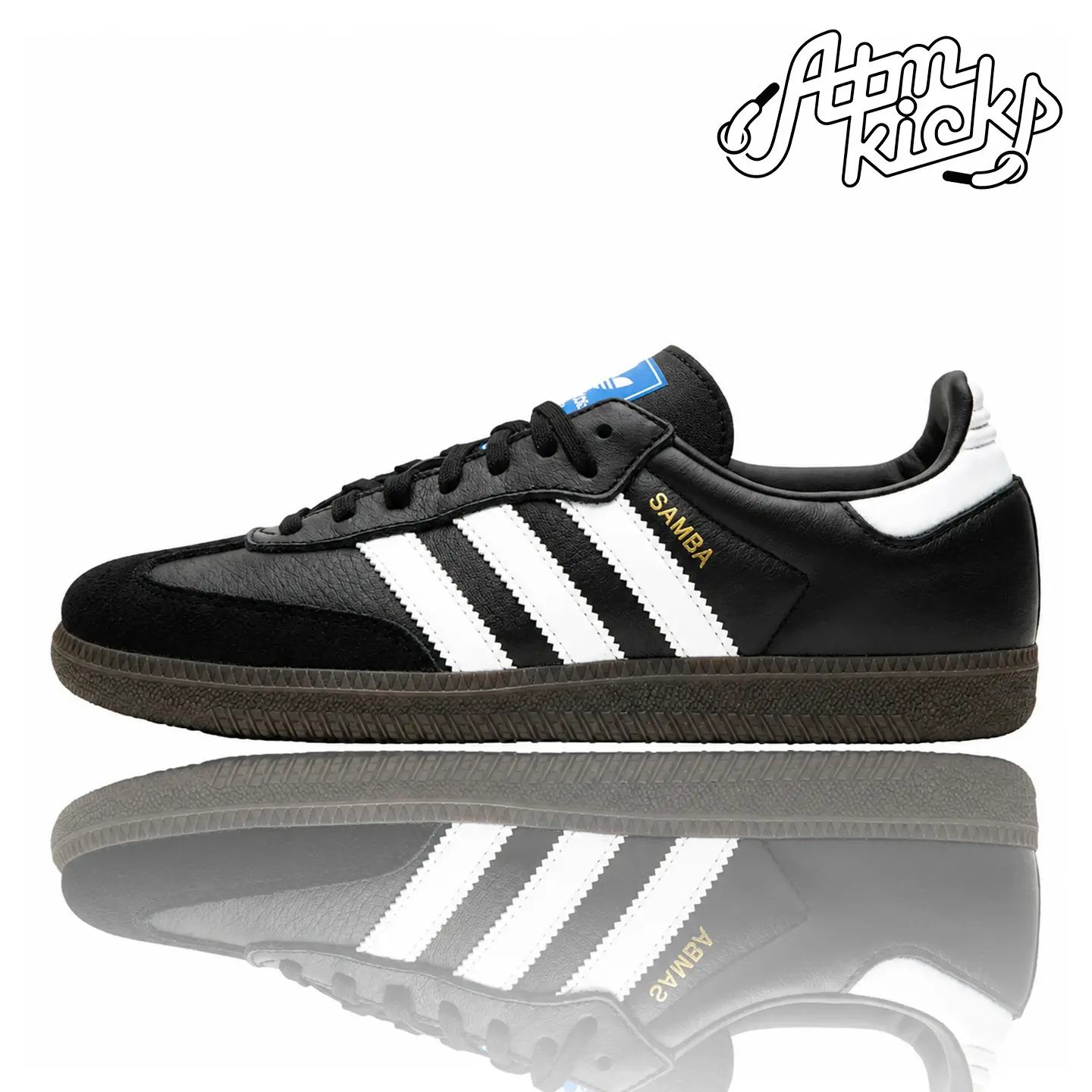 Adidas Samba OG Black White Gum (GS) IE3676 Authentic Shoes Footwear Sneaker Trainer Comfortable Walking Fashion Trending Gift