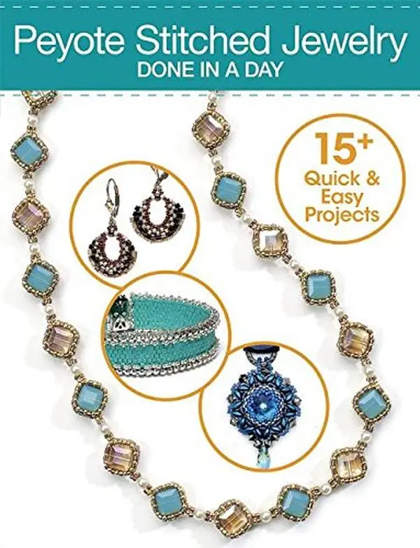 USED-Peytote Stitched Jewerly Done in a Day: 15+ Quick & Easy Projects by Kalmbach Publishing Co. (Paperback)