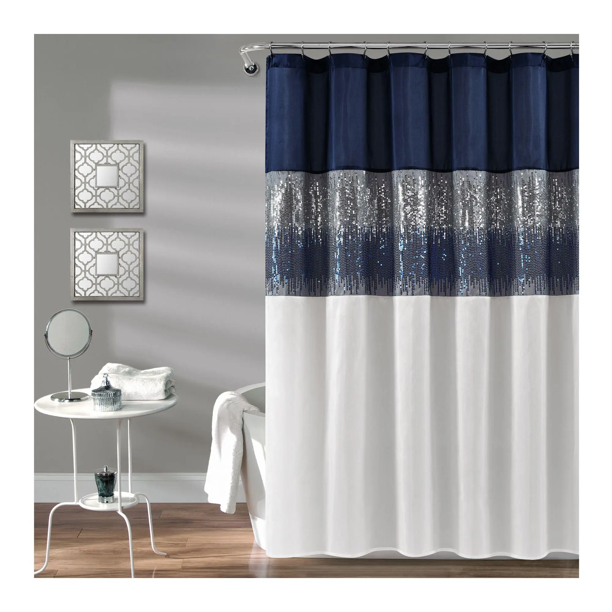Night Sky Shower Curtain 72" x 78" by Lush Decor