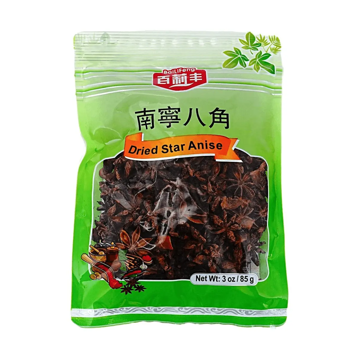 BLF Whole Star Anise Pods 85g - Premium Grade, Full-Bodied Flavor & Intense Aroma for Authentic Asian Cooking