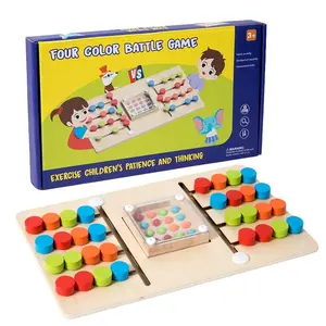 A four-color, dual-sided ball-rolling game board that promotes logical thinking. Perfect for parent-child interaction at home, it’s also an ideal Montessori-inspired educational toy for preschoolers and makes a great gift.