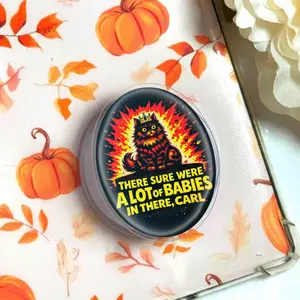 Princess Donut Dungeon Crawler Carl Phone Grip, Funny Tortoiseshell Cat Magsafe Holder, _A Lot Of Babies In There_ Fan Art, Trendy LitRPG eReader Kickstand