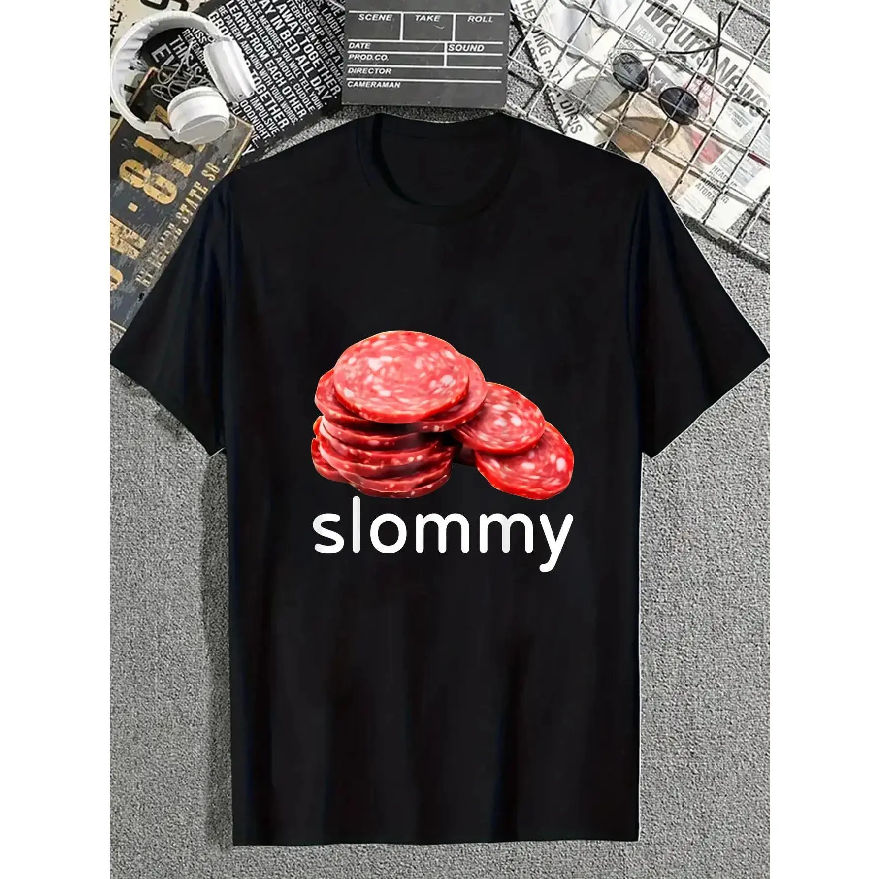 cotton Slommy Salami Meme Oddly Specific Funny Memes Internet Memes T-Shirt casual Fashion graphic tees for women