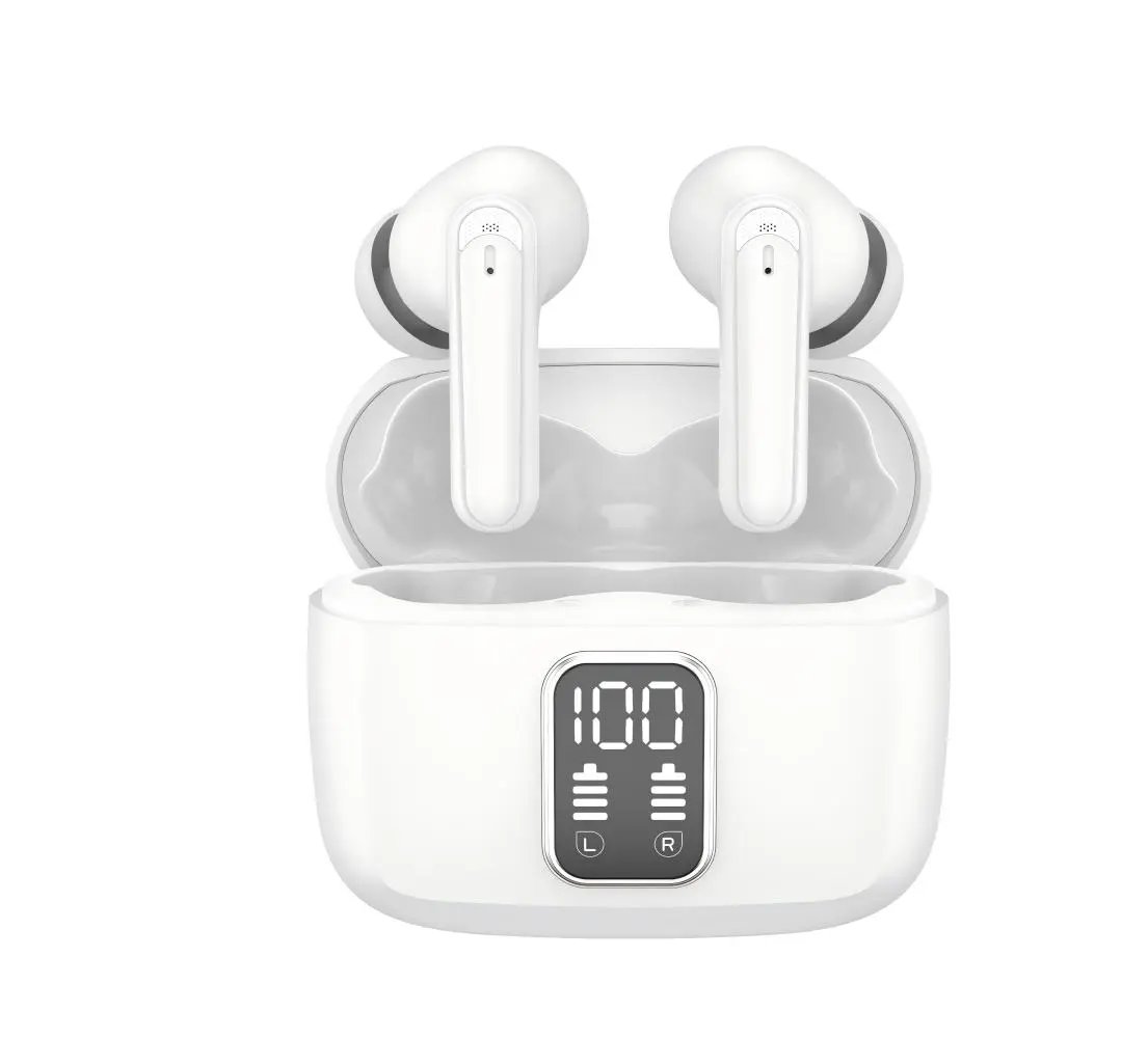 W9 Bluetooth 5.4 Earbuds: 30H Playtime, Noise-Cancelling, Waterproof for Sports, Built-in Mic for Clear Communication Audio Electronic