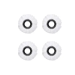 4/8/12/16 Pack Mop Head Replacement,360° Spin Mop Replacement Head,Round Mop Head Microfiber Refills, for Household Cleaning