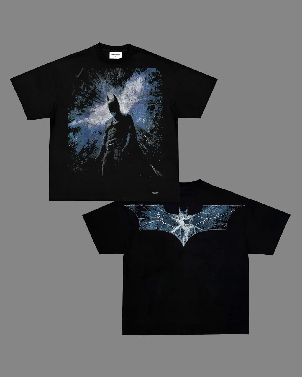 Shadow Guardian Vintage Washed Tee – Dark Retro Streetwear Shirt, DarkKnight, WashedTee,  OversizeFit