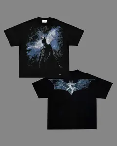 Shadow Guardian Vintage Washed Tee – Dark Retro Streetwear Shirt, DarkKnight, WashedTee,  OversizeFit