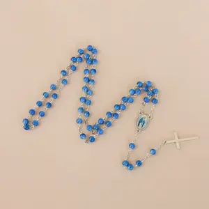 Rosary Beads for Women - Holy Prayer Necklace With Crucifix Cross - Communion Rosary Catholic Gifts