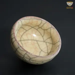 Wu Jun · Legacy Ge Kiln Tea Cup Series｜Reviving Song Dynasty Aesthetics｜Purple Rim, Iron Foot, Timeless Elegance